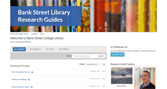 Desktop Screenshot of libguides.bankstreet.edu