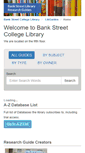 Mobile Screenshot of libguides.bankstreet.edu