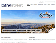 Tablet Screenshot of bankstreet.com